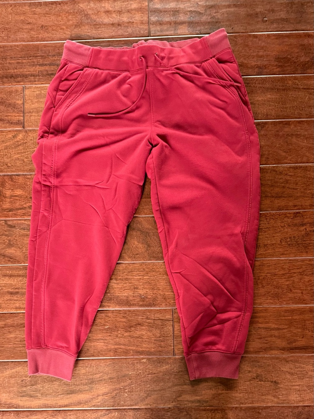 Athleta Raspberry Red Jogger Sweatpants. XL Super Comfy